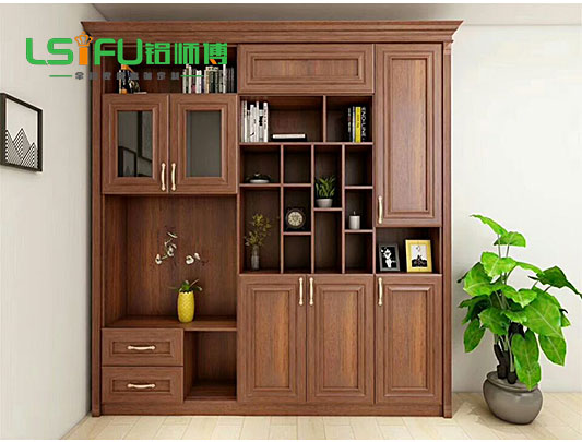 鋁師傅全鋁家居書柜儲物酒柜定制裝修效果圖