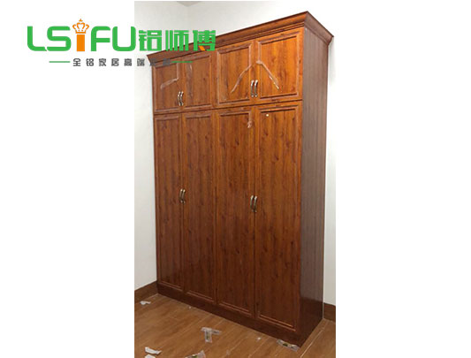 鋁師傅木紋全鋁衣柜定制設(shè)計(jì)裝修效果圖