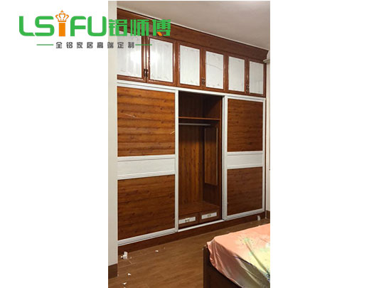 鋁師傅個性定做全鋁衣柜安裝效果圖
