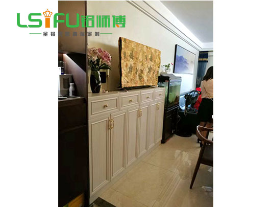 鋁師傅白色全鋁鞋柜裝修效果圖