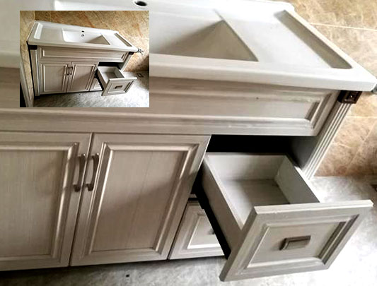 鋁師傅全鋁家具落地式浴室柜圖片