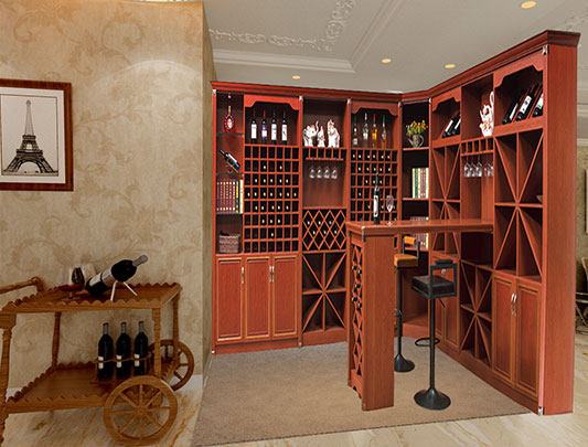 鋁師傅定做大戶型全鋁酒柜裝修效果圖
