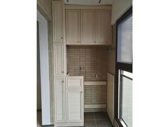 鋁師傅全鋁家具陽臺(tái)浴室柜裝修效果圖<