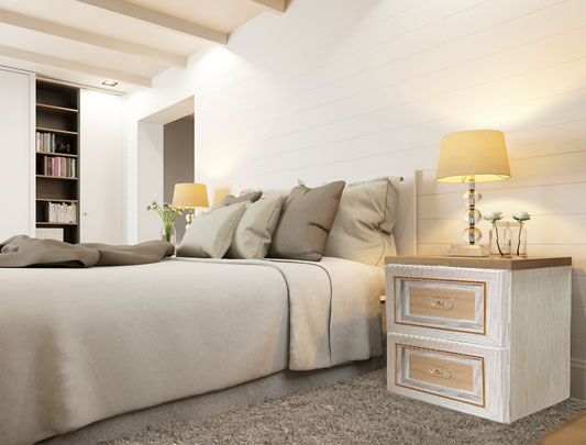 鋁師傅全鋁床頭柜裝修裝飾效果圖