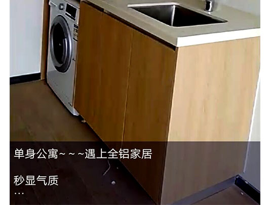 師傅全鋁家具單身公寓洗衣機(jī)浴室柜裝修效果圖 師傅全鋁家具單身公寓洗衣機(jī)浴室柜裝修效果圖