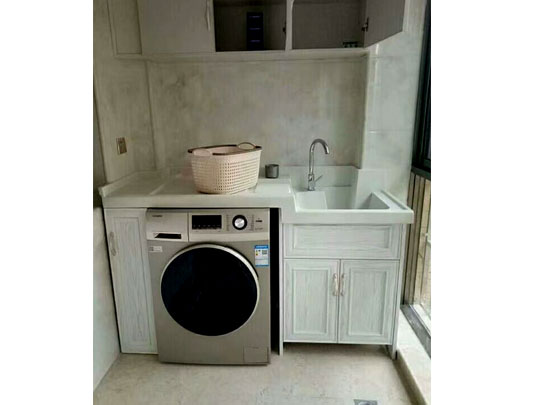 臺全鋁洗衣機浴室柜圖片