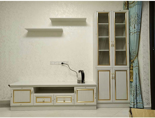 鋁師傅全鋁家居(碧桂園儲(chǔ)物置物電視柜)裝修效果圖